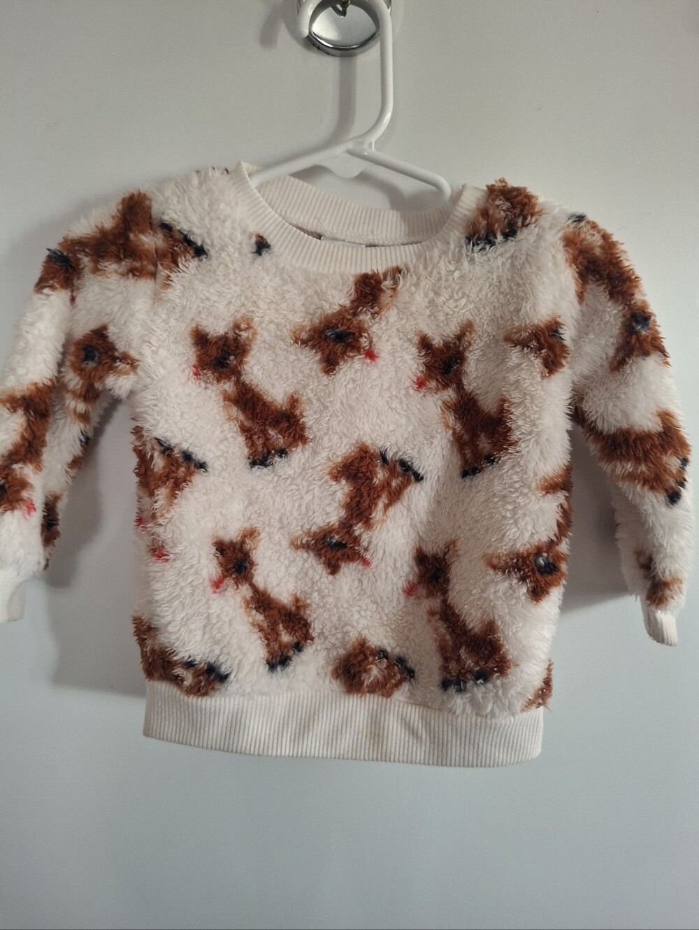 Infants Rudolph Print Fleece Sweatshirt